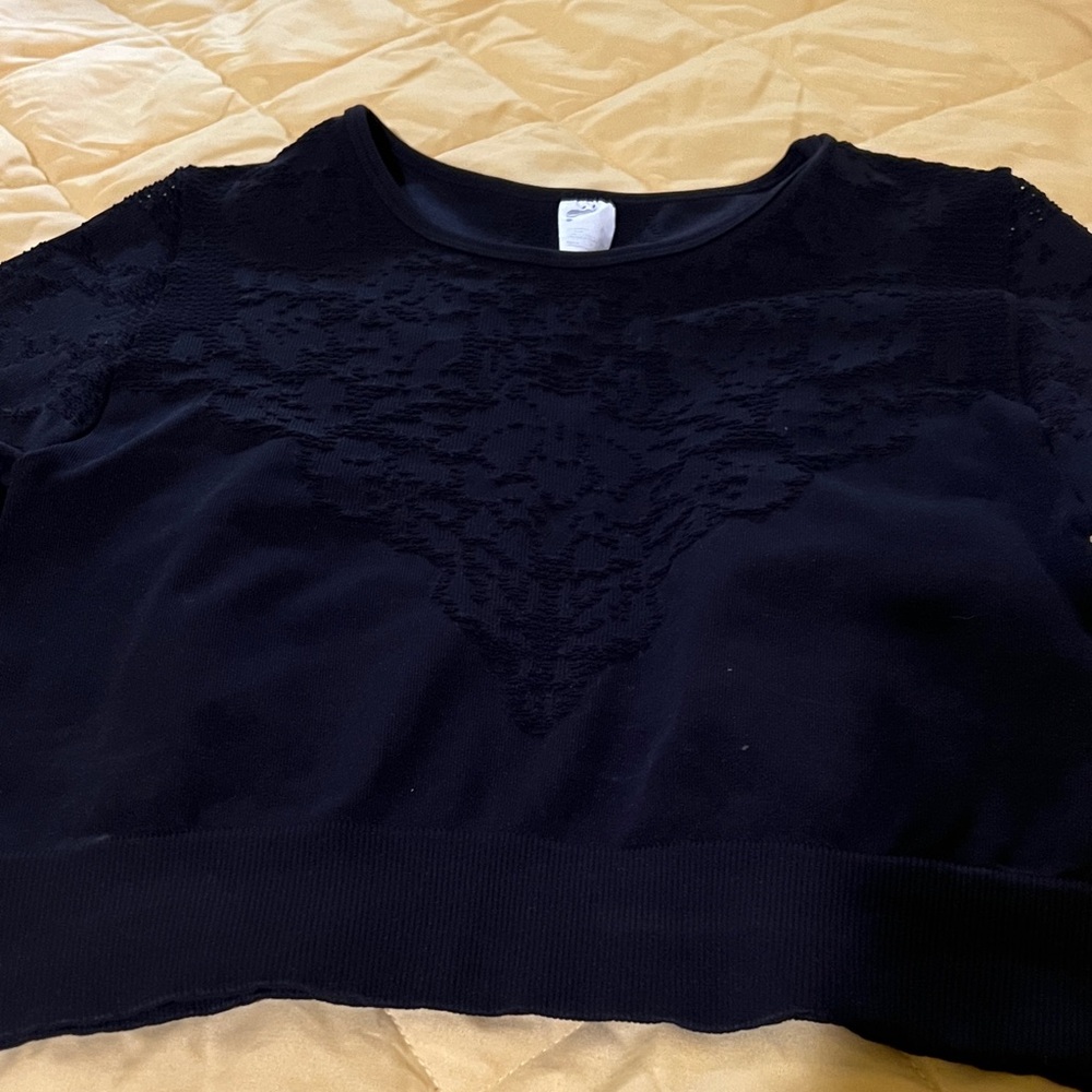 Elegant Black Lace Women's Top